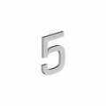 Deltana 4 House Number 5 with Risers Satin Stainless Steel Finish RNE-5U32D
